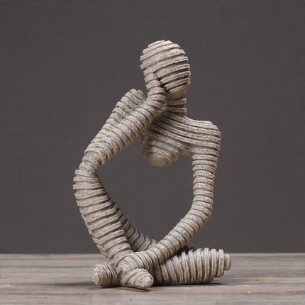 Modern art figure made of resin, decoration