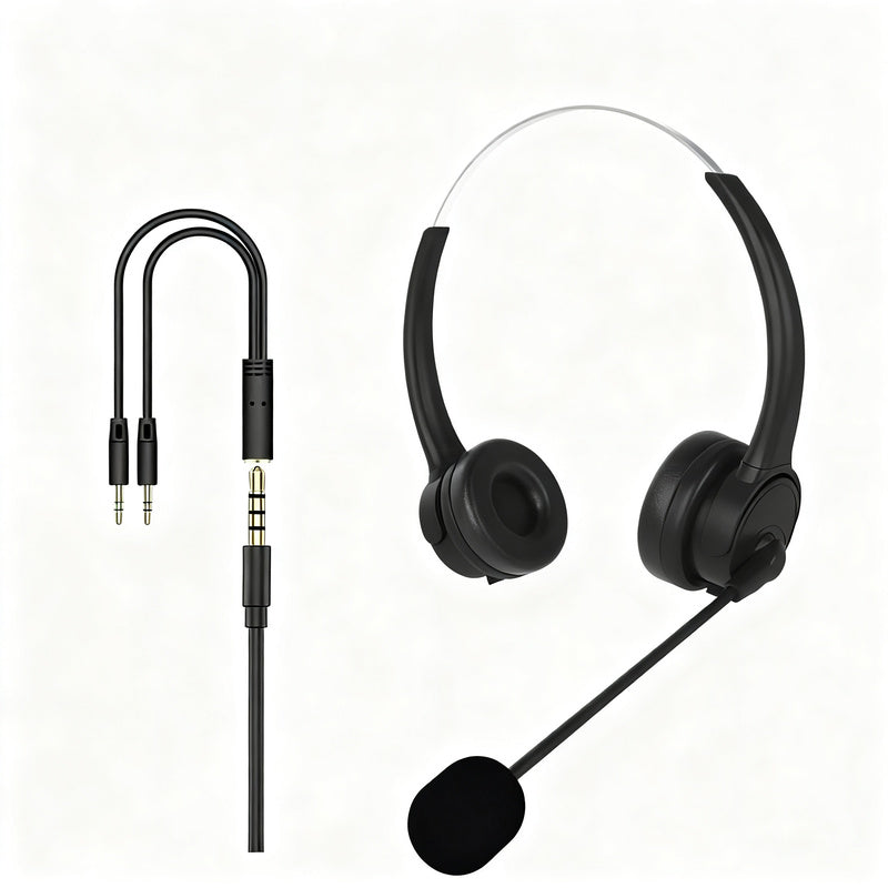 Bai'en DH800 Call Center Agent Telemarketing Outbound Customer Service Headset Computer Mobile Phone Telephone Headset