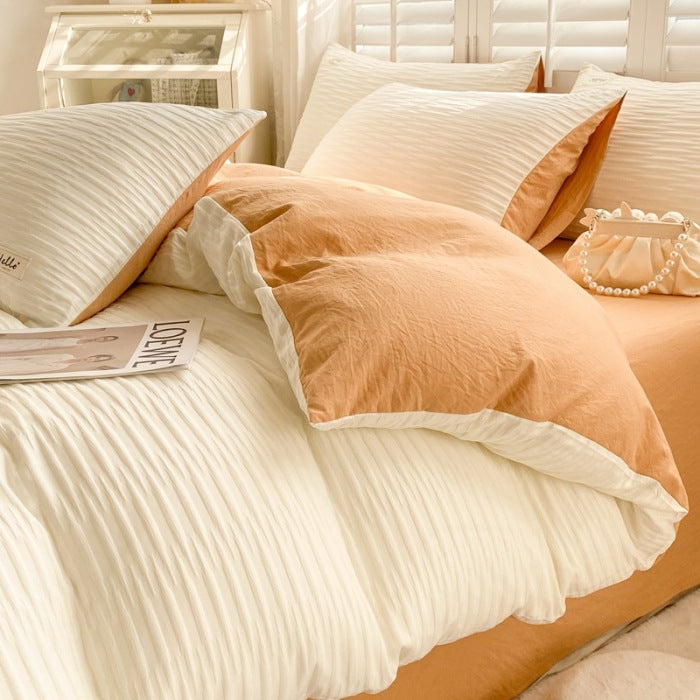 Bedding set made of cotton, laundry wash quality