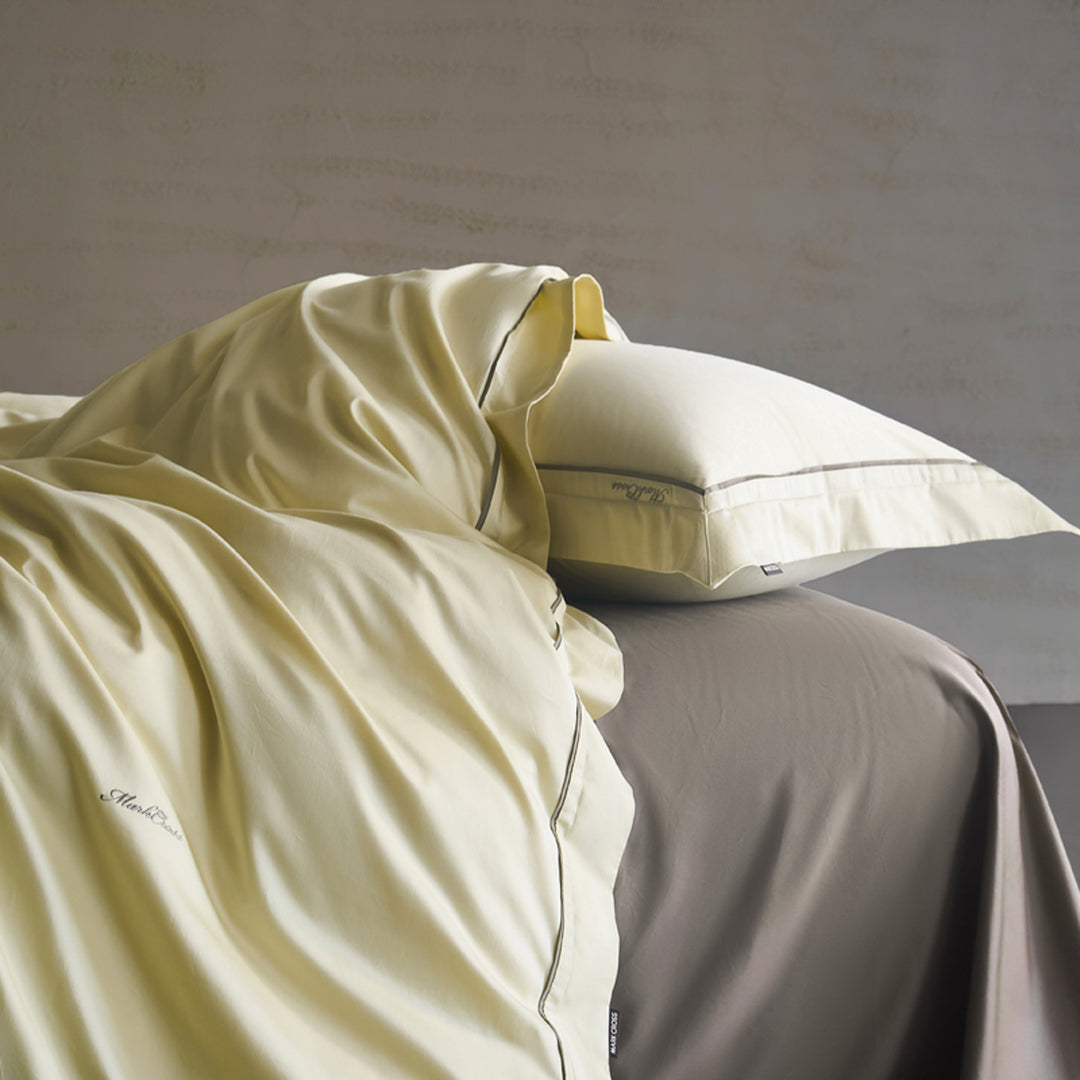Bedding set made of long-staple cotton with embroidery