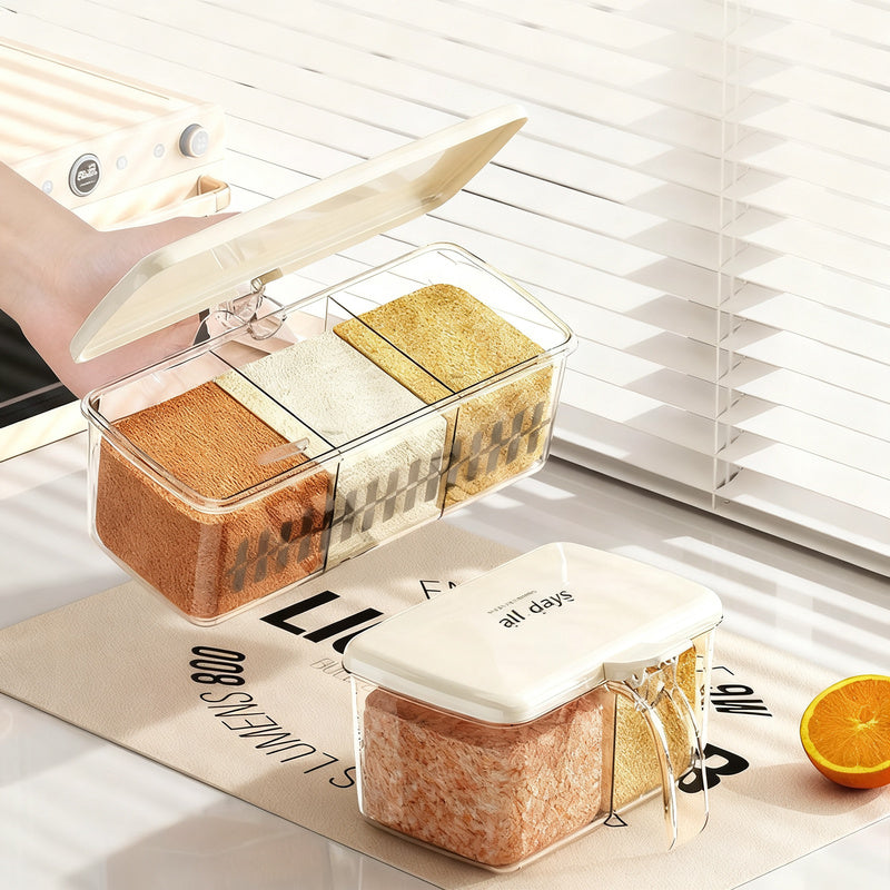 Spice box with multiple compartments