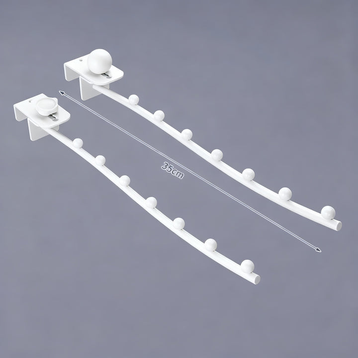 Wall hooks for clothing, stainless steel, multiple