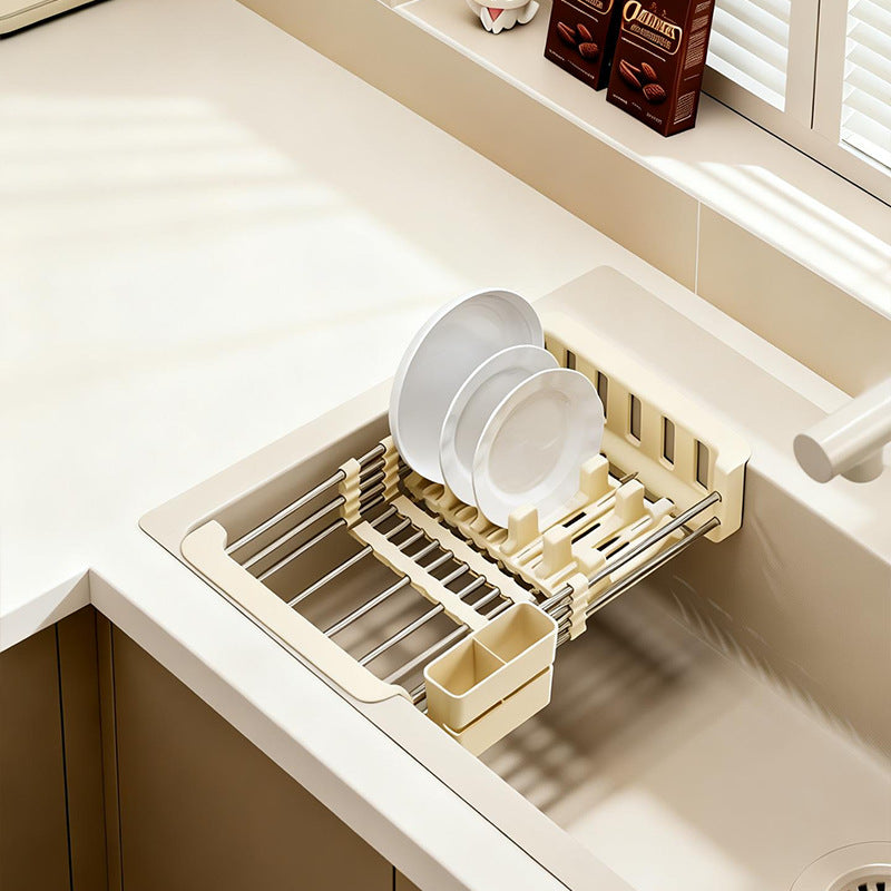 Retractable draining rack for sink, PET