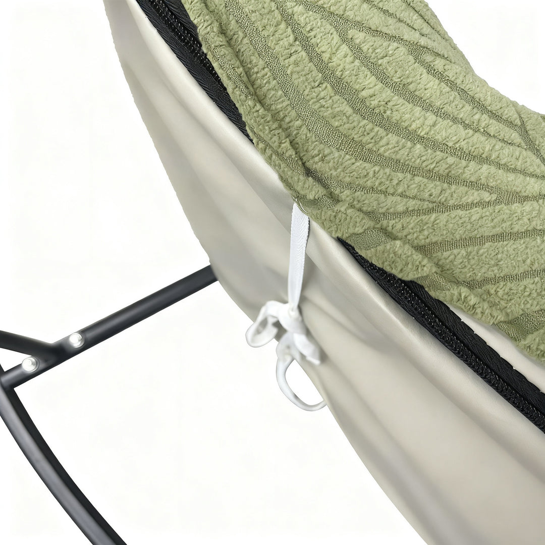 Elastic lounge chair cover, solid color, single seat