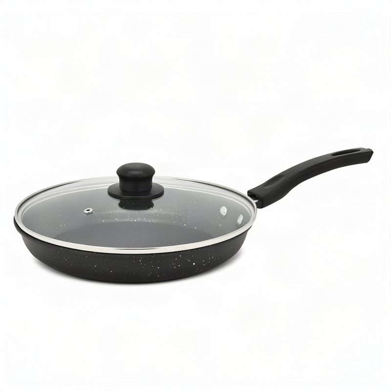 Stainless Steel Frying Pan with Glass Lid