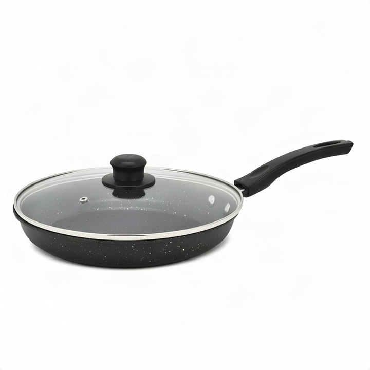 Stainless Steel Frying Pan with Glass Lid