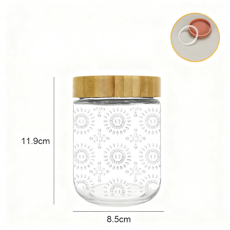 Glass jar with lid, 500 ml