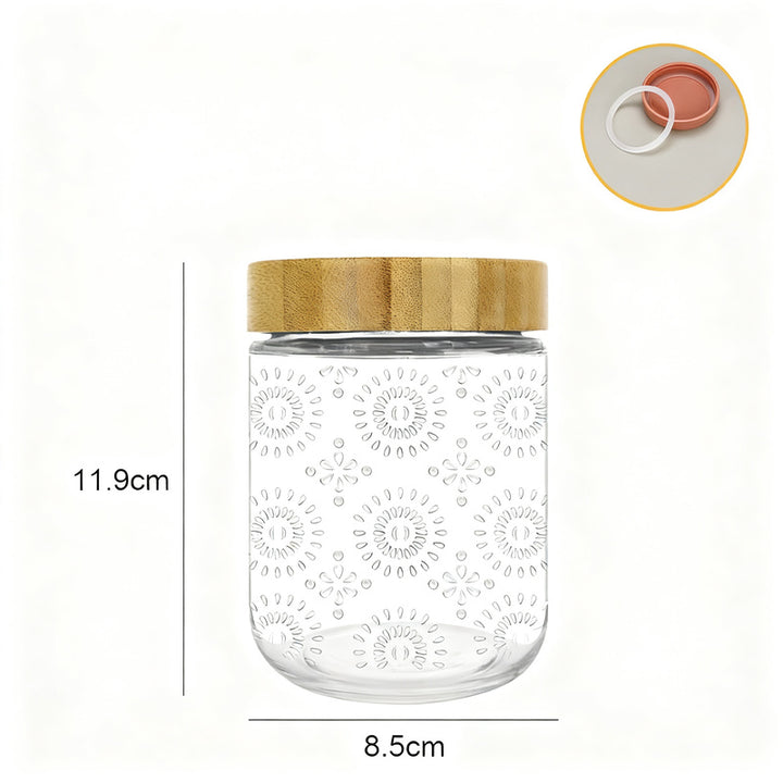 Glass jar with lid, 500 ml