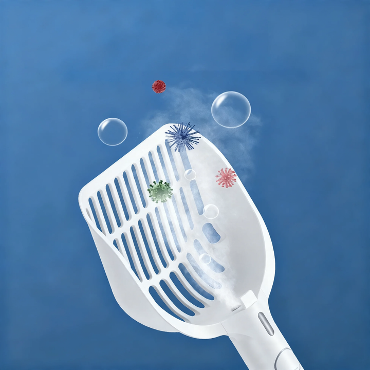 Intelligent cat litter scoop with spray function