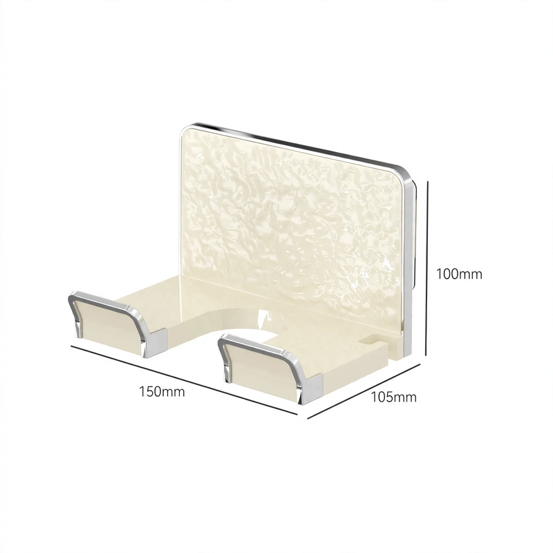 Wall mount for hair dryer, drill hole free