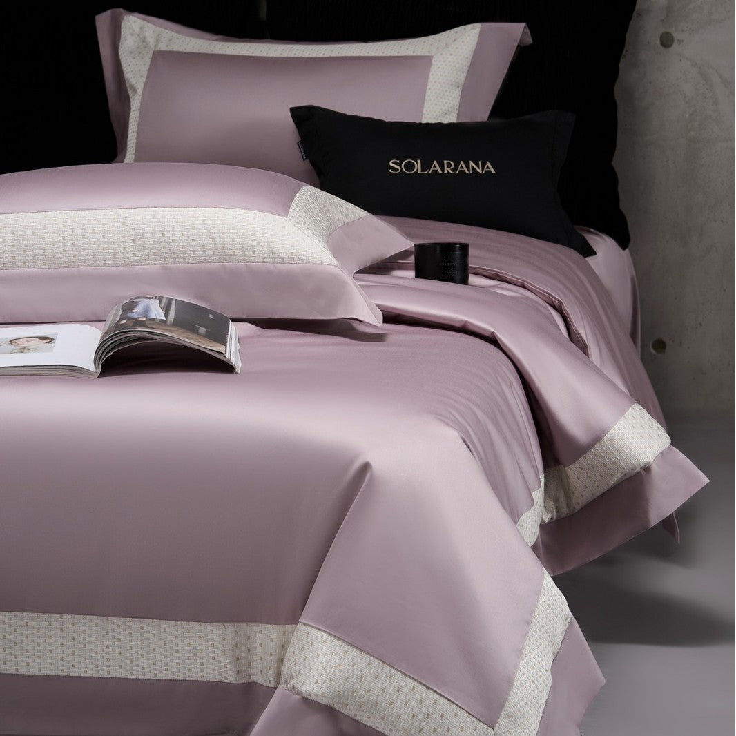 Four-piece bedding set made of long-staple cotton