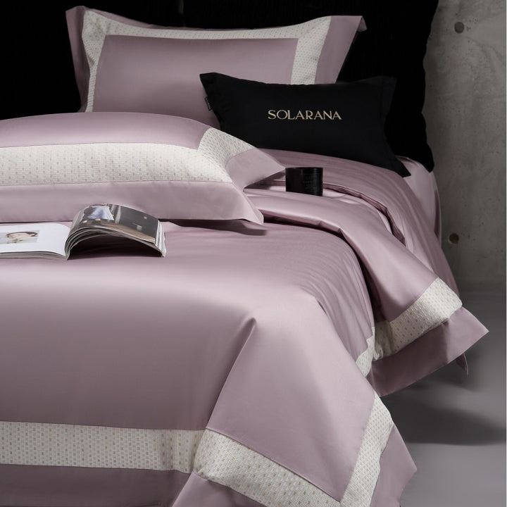 Four-piece bedding set made of long-staple cotton