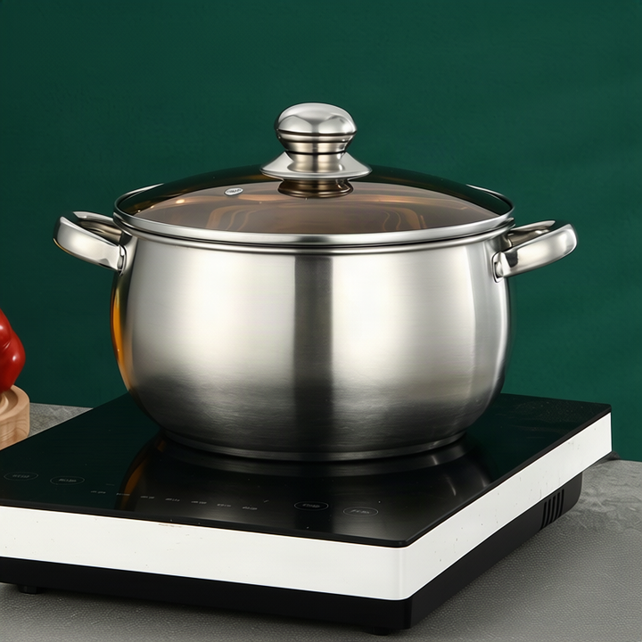Stainless Steel Cooking Pot 20 cm, 1.1–2 L, Model HD190912