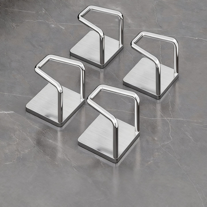 Stainless steel hooks for under-cabinet, no drilling
