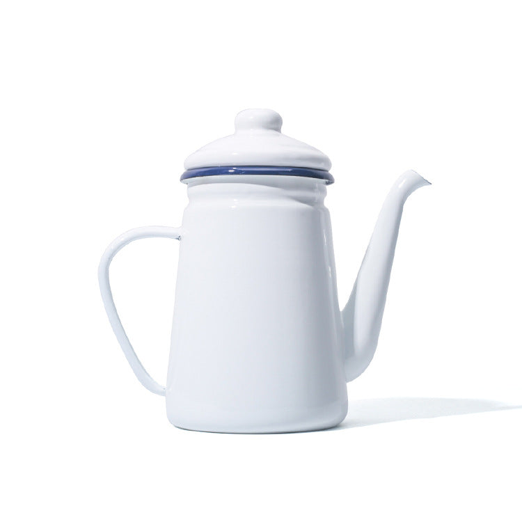 Enamelled hand brewing kettle 1.1 L
