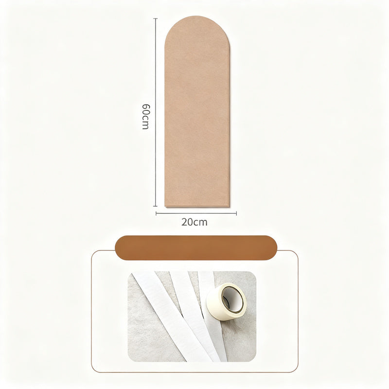 Foam wall panels with arch design, protective padding