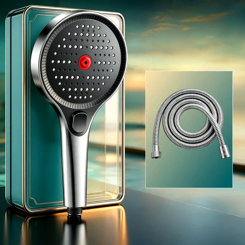 Shower head with pressure balance, multiple spray modes