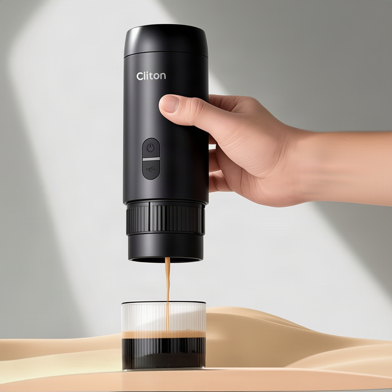 Espresso machine, portable, semi-automatic