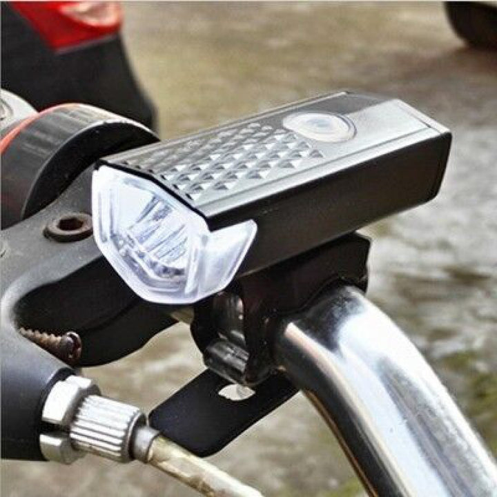 USB bicycle light with LED lighting