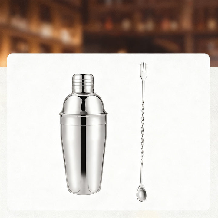 Cocktail Shaker Set with Glass and Accessories