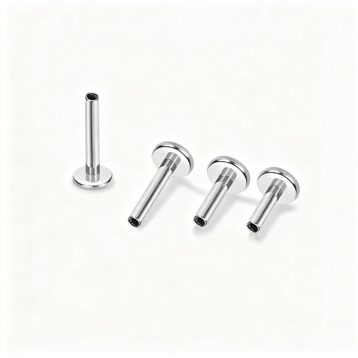 Titan-Piercing rod, flat base, internal thread