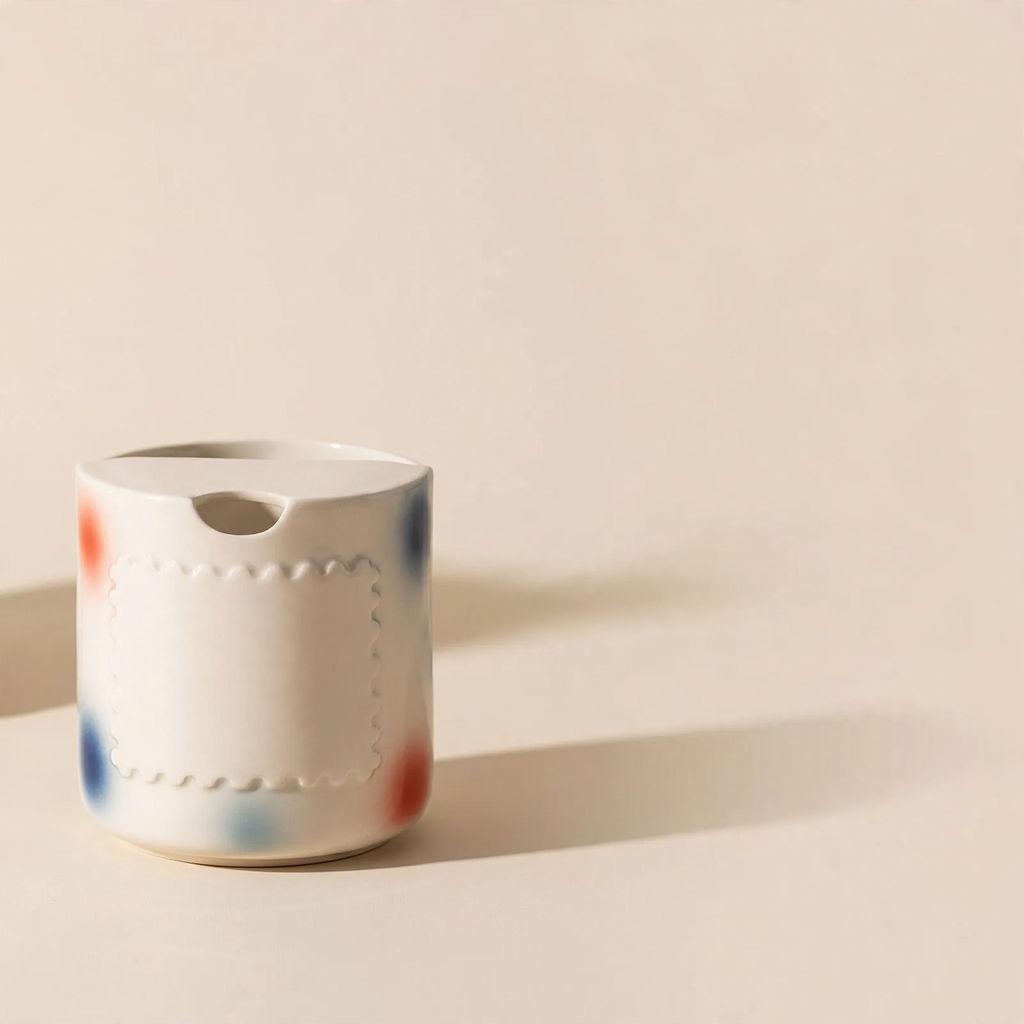 Hand-painted ceramic mug, 460 ml