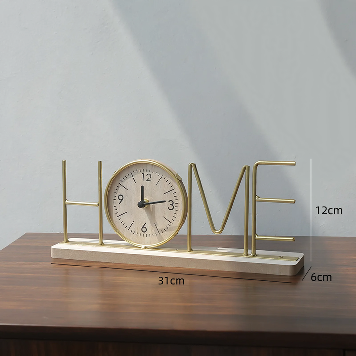 Iron clock, table clock, modern design
