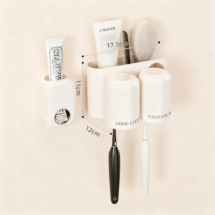 Toothbrush wall holder without drilling