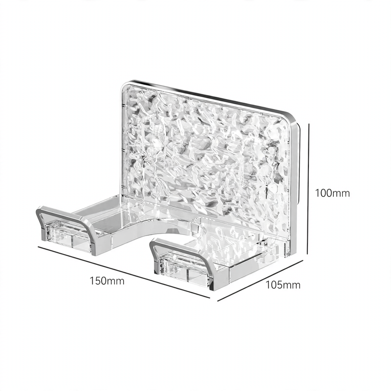 Wall mount for hair dryer, drill hole free