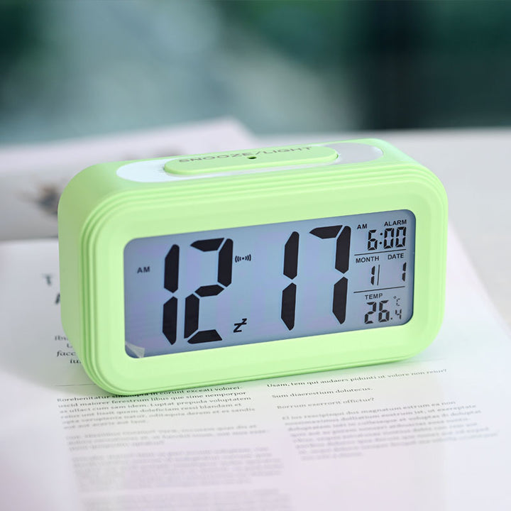 Digital Alarm Clock Light with LED Display