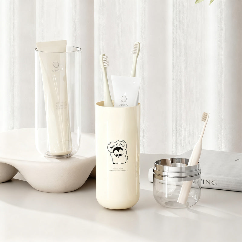 Portable dental care set with storage box