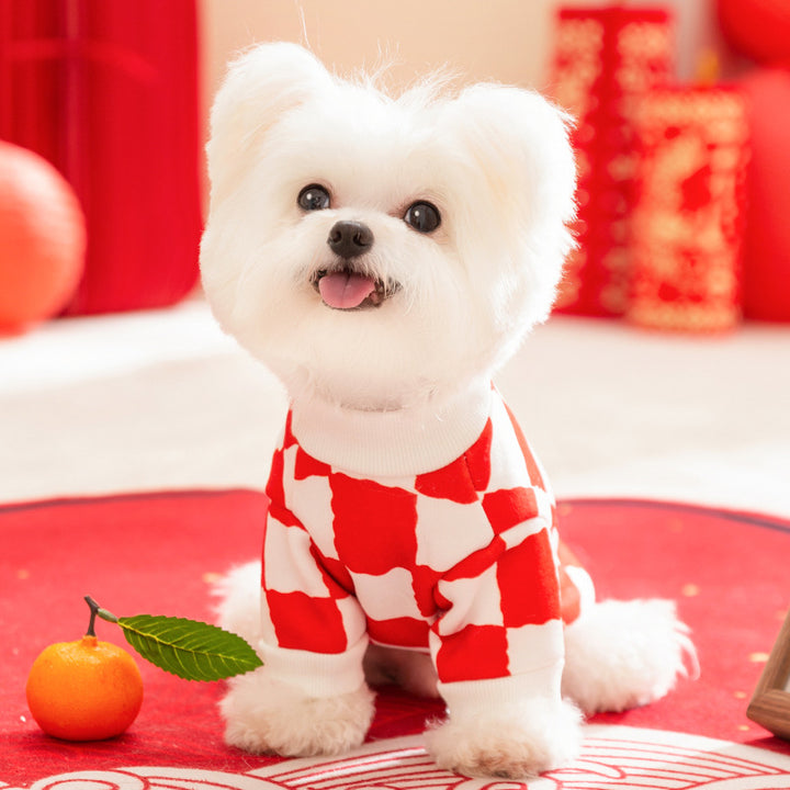 Dog sweater, Red, Small breeds, Autumn-Winter