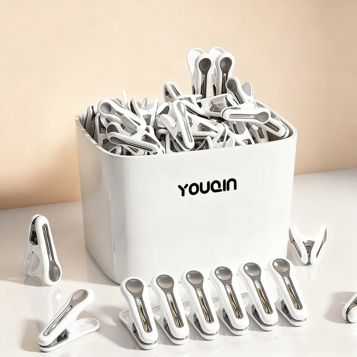 Plastic clothespins, residue-free, set of 12 to 48