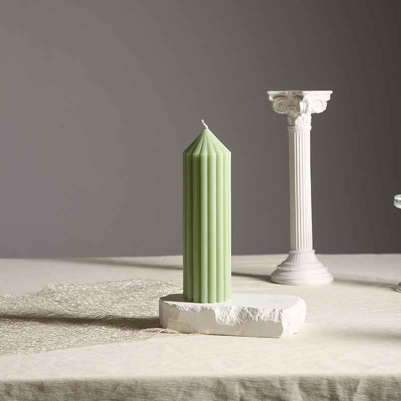 Gear-Scented Candle, Cylinder, Mint Green