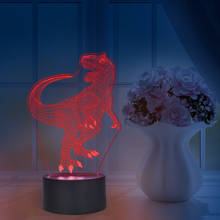 3D night light made of acrylic with 7 colors, USB operation
