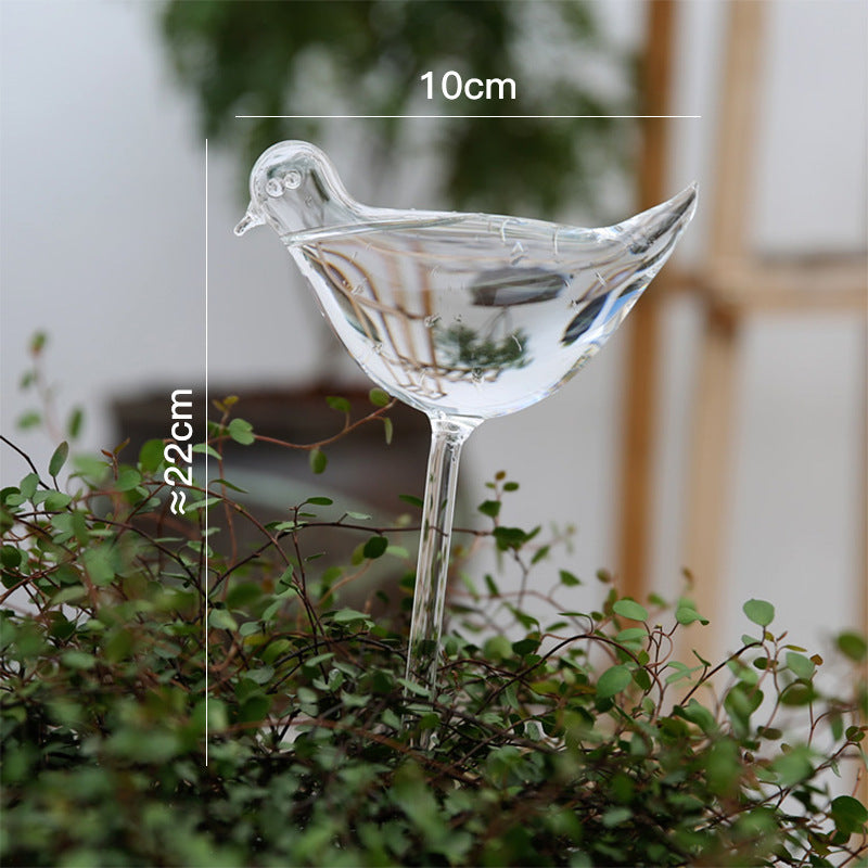 Glass drinkers for plants, various shapes