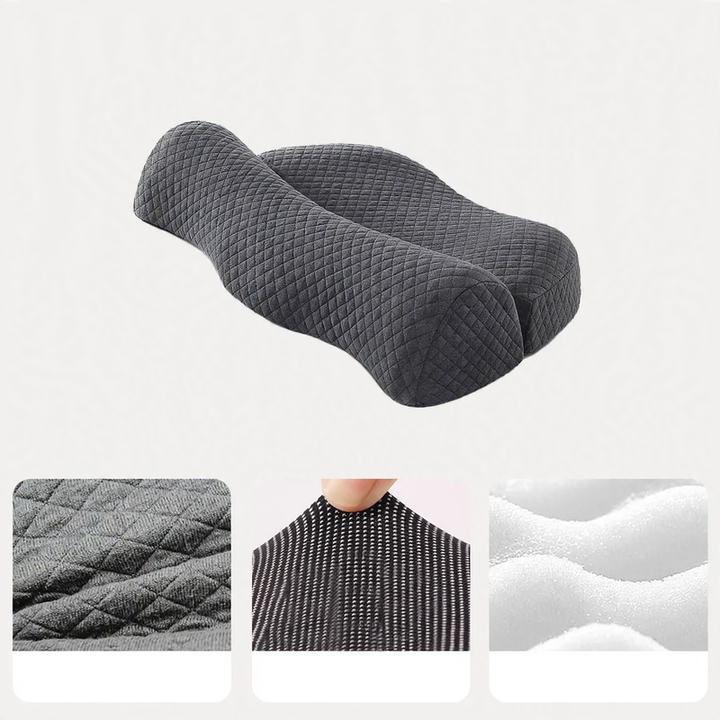 Memory foam neck support pillow with heating function
