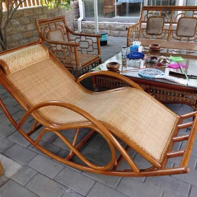 Rattan rocking chair, country style
