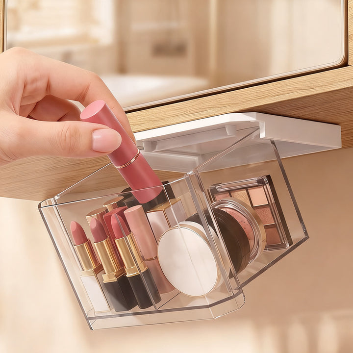 Drawer storage box, transparent