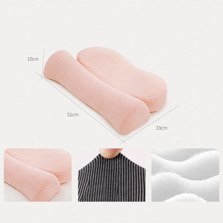 Memory foam neck support pillow, removable