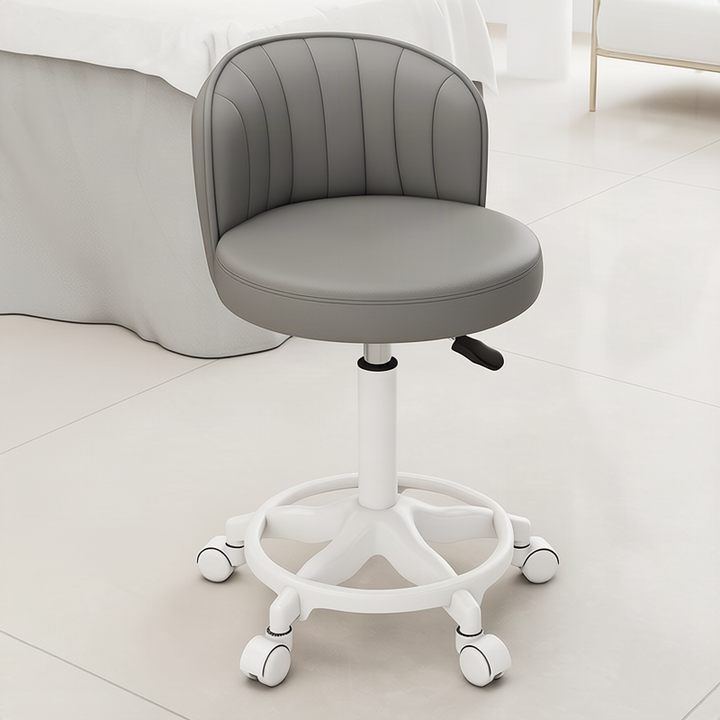 Bar stool with bowl and high backrest