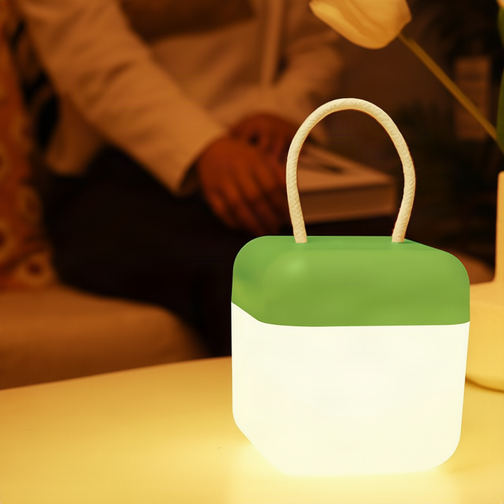 Portable LED lantern with silicone, 10.5 cm