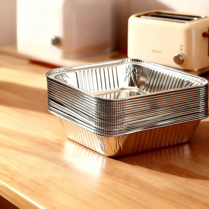 Silicone baking paper and aluminum foil for air fryers