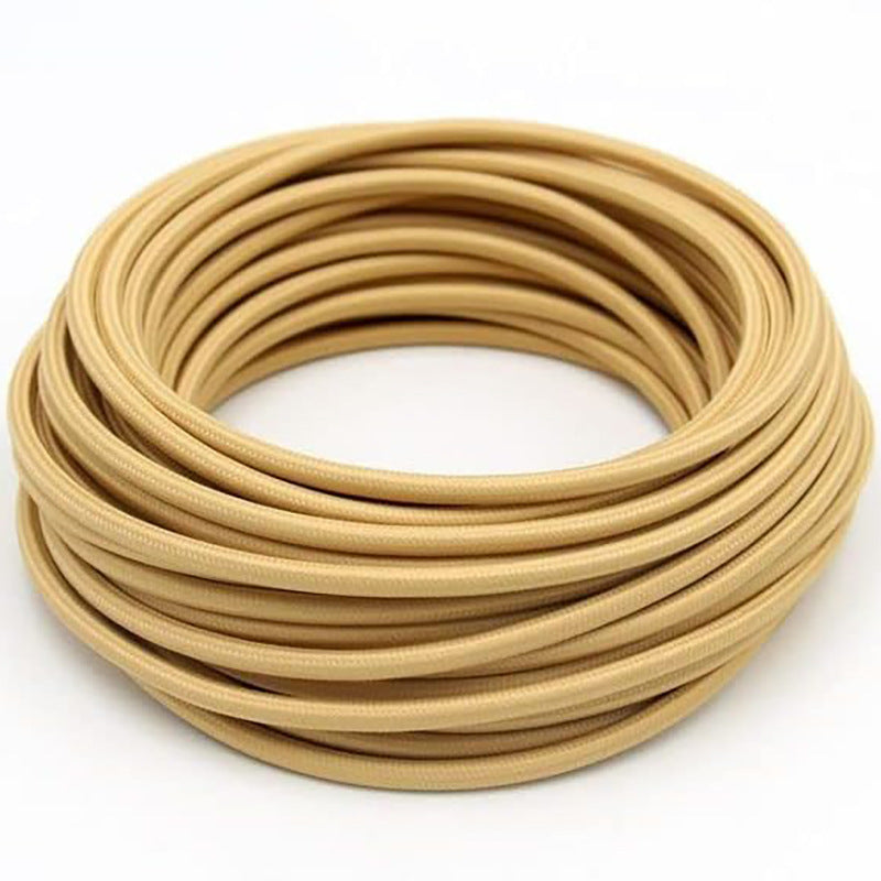 Textile-encased power cable 2×0.75 mm²
