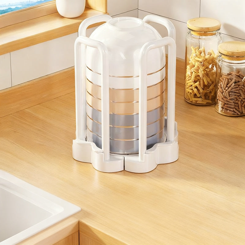 Expandable plastic dish drying rack