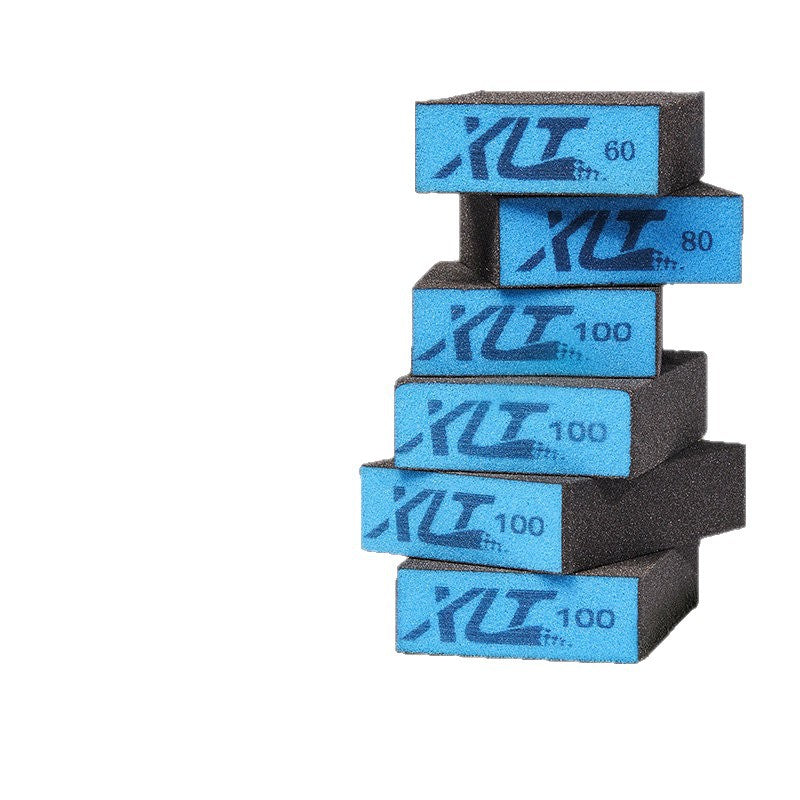Abrasive sponge with grain for pots and pans