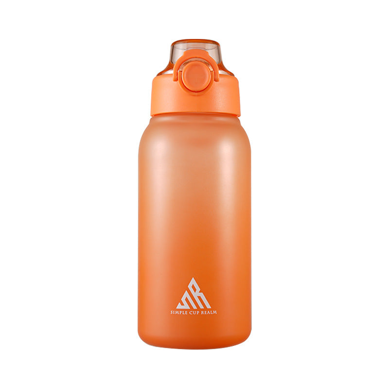1L water bottle with aroma inserts and straw