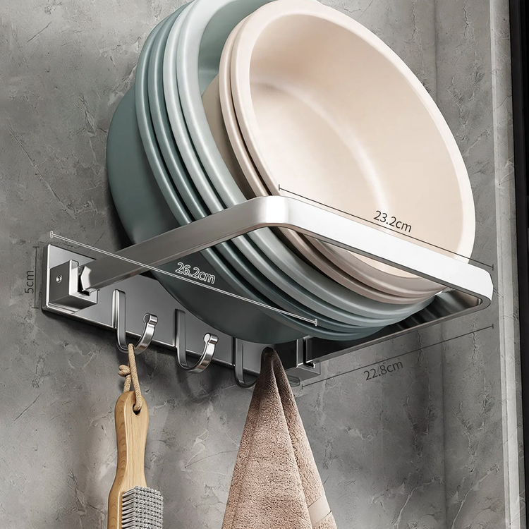 Wall mount for sink and bathing utensils