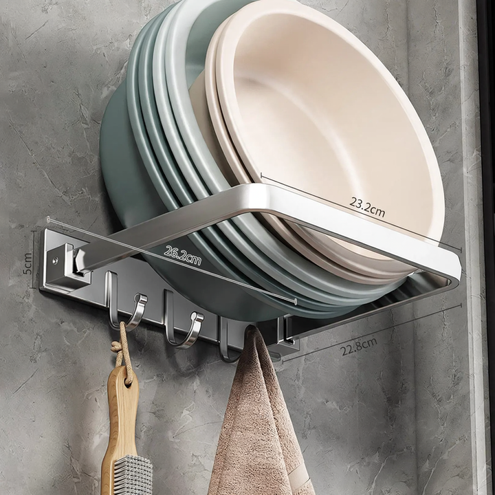 Wall mount for sink and bathing utensils