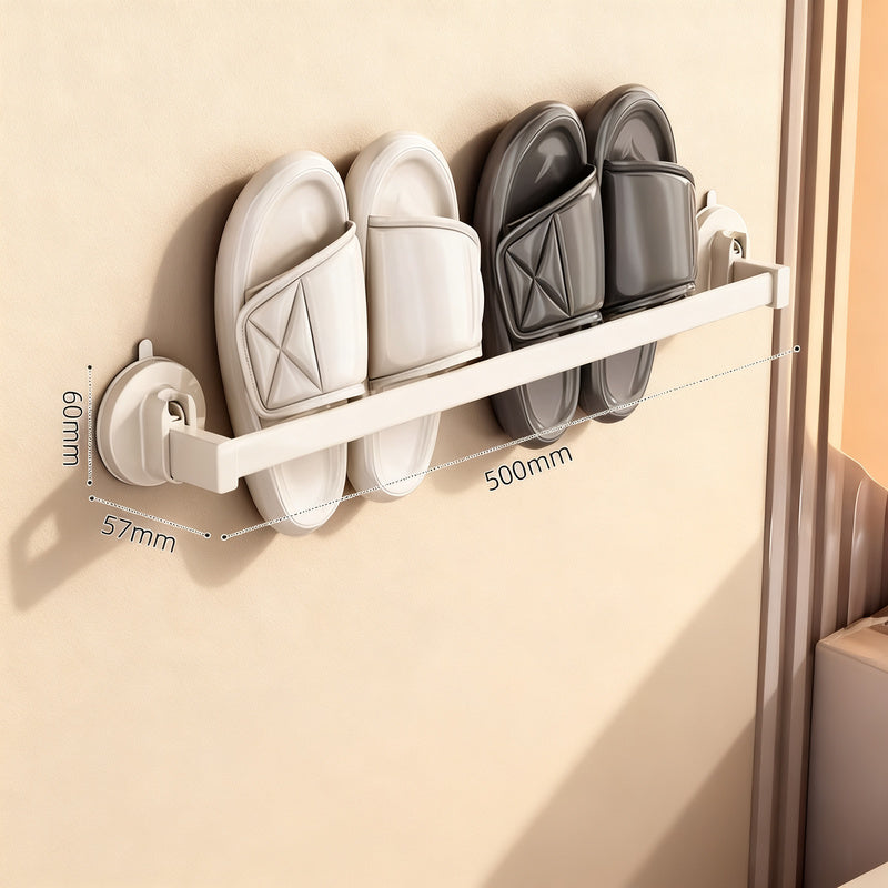 Bathroom slipper holder with suction cup, extendable
